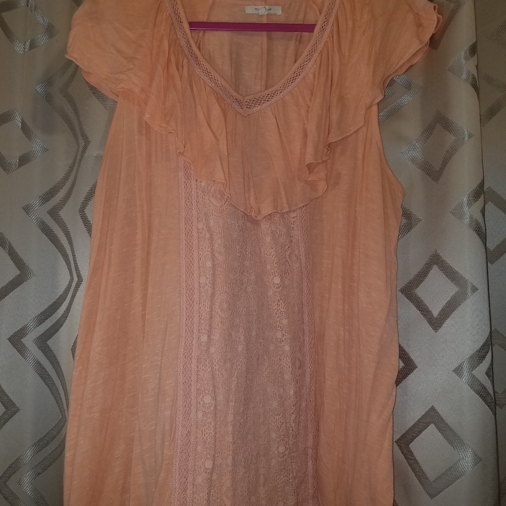 Coral Blouse
